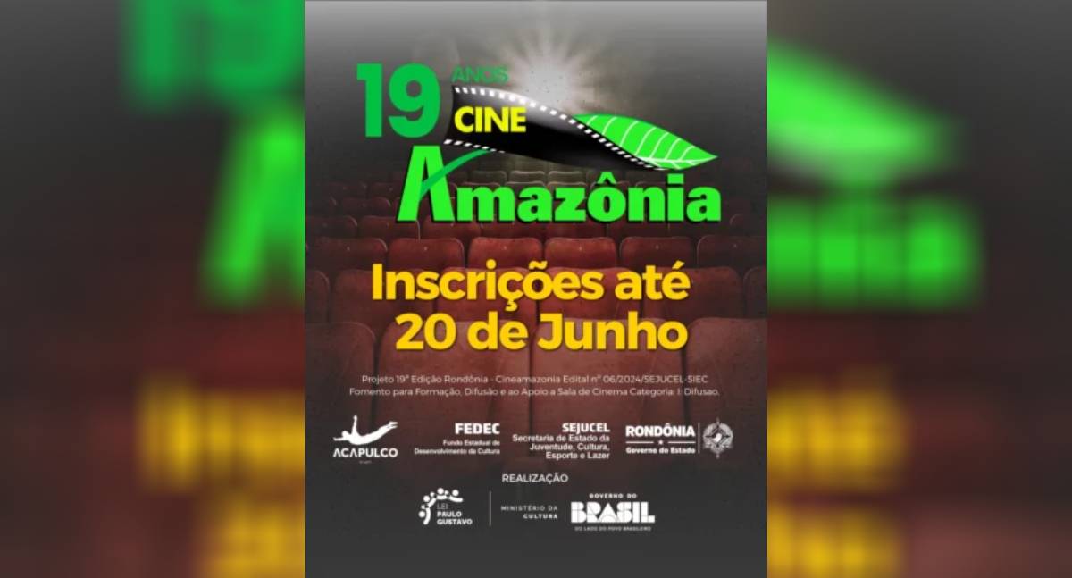 Produção audiovisual de Rondônia ganha destaque com inscrições abertas para o 19º Cinemamazônia