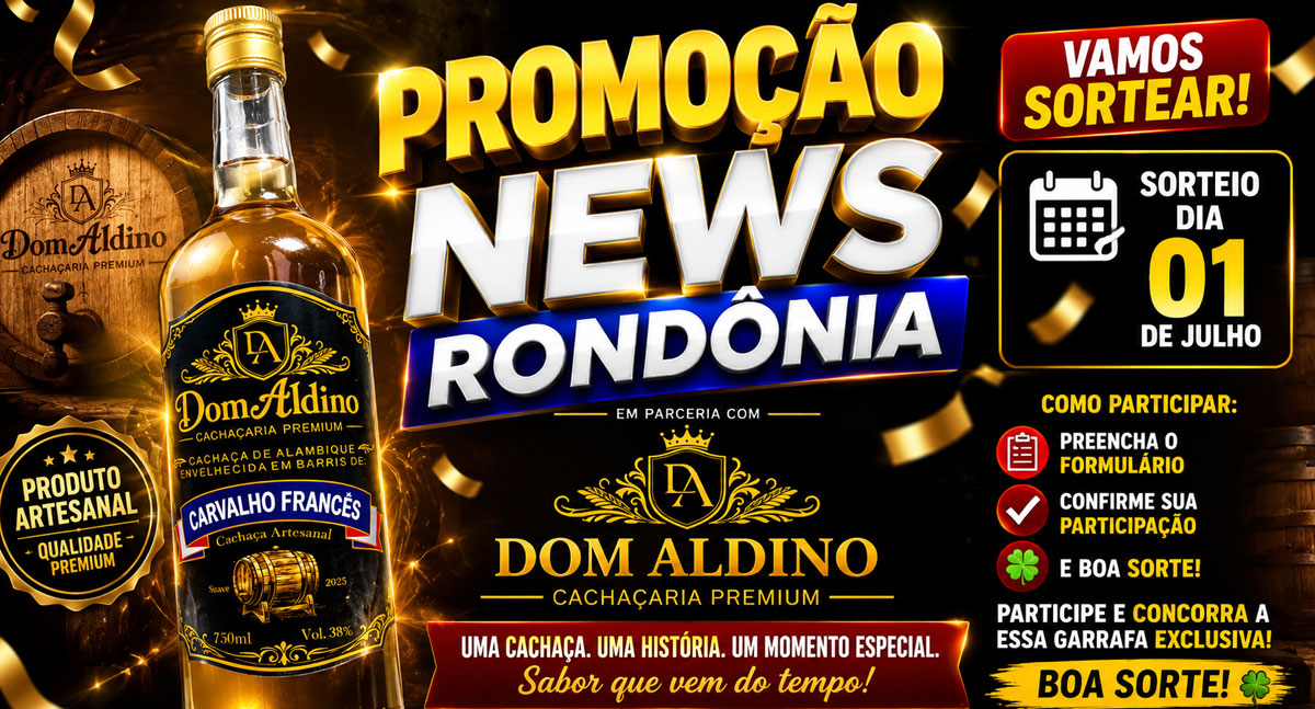 Dom Aldino e News Rondônia vão sortear uma garrafa especial