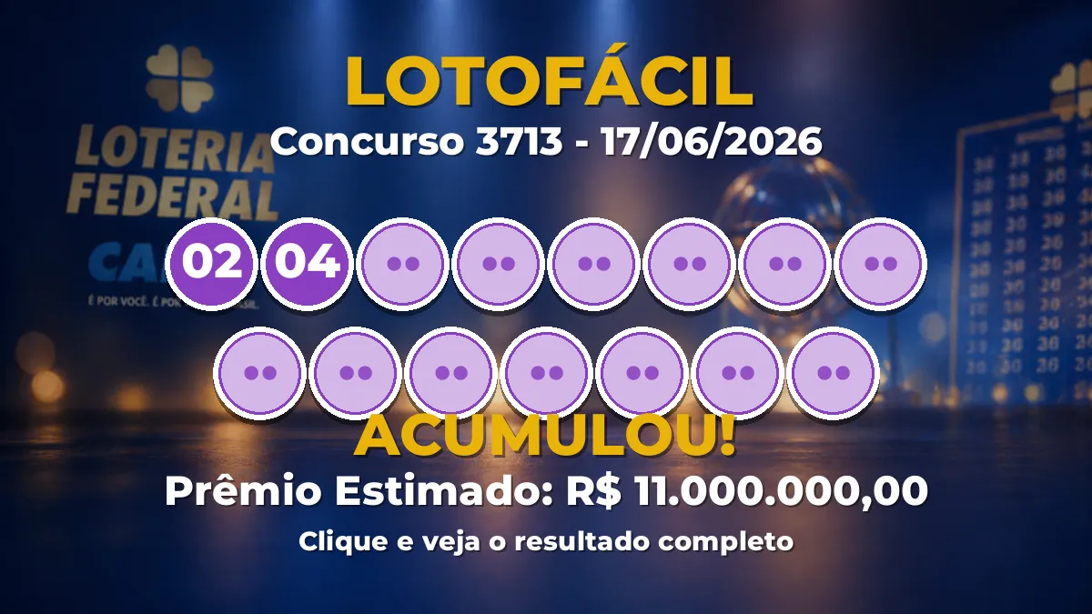 prêmio vai a R$ 11 milhões