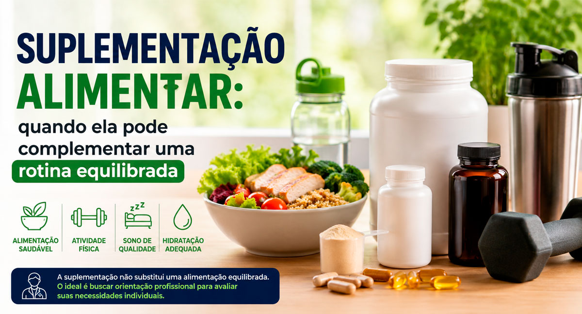 Suplementação alimentar: quando ela pode complementar uma rotina equilibrada