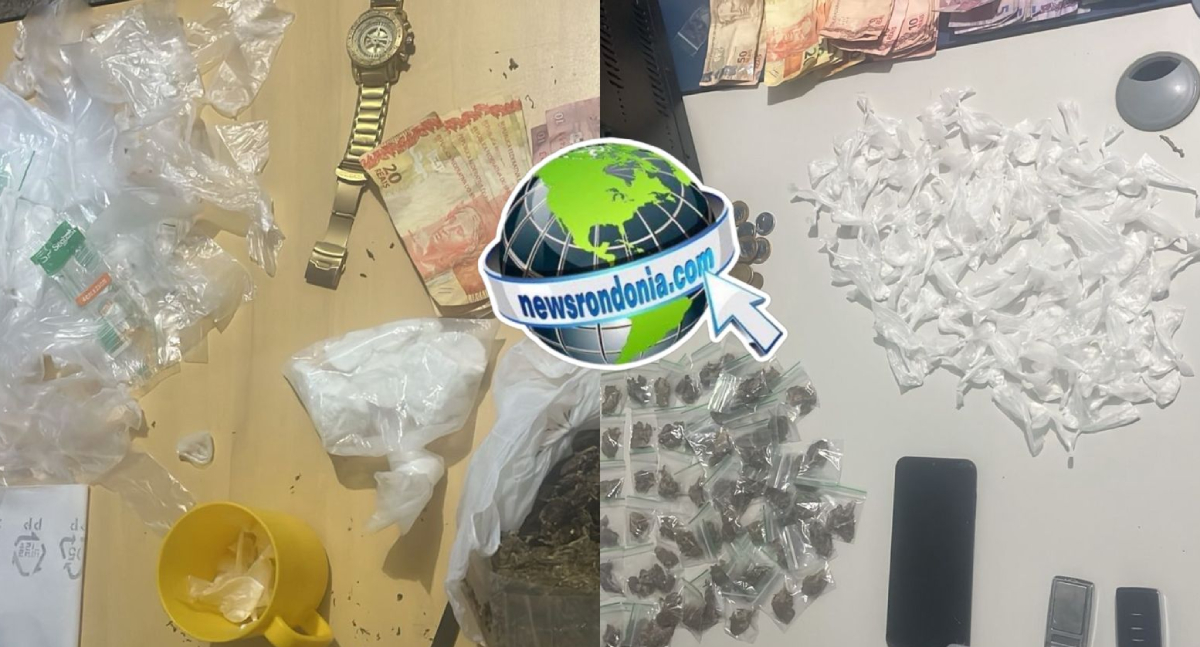 Suspeitos fogem ao ver viatura e abandonam drogas, dinheiro e bicicletas na zona Leste de Porto Velho