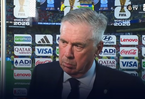 Ancelotti cobra evolução após empate do Brasil