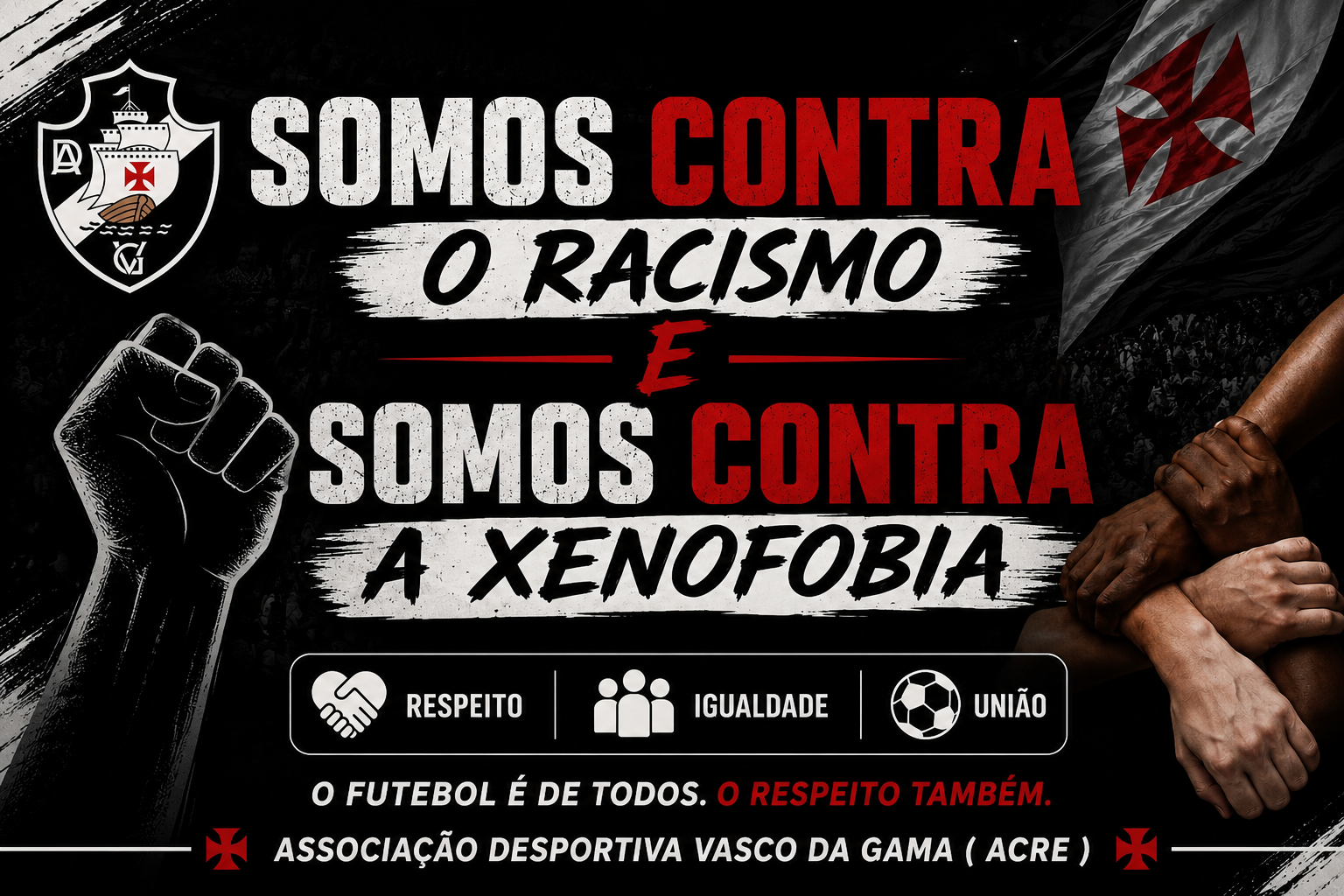 Vasco-AC manifesta apoio ao São Francisco