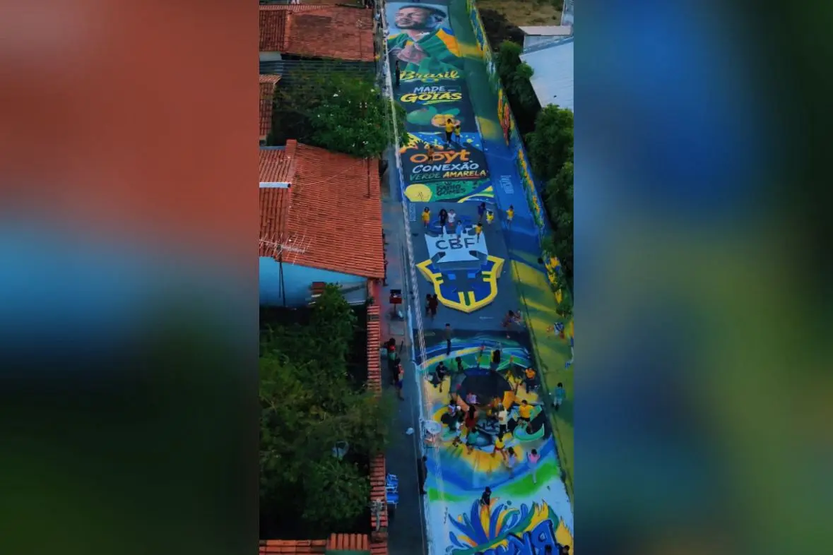 ‘Made in Goiás’: arte de rua reúne Neymar, pequi e identidade goiana em Trindade